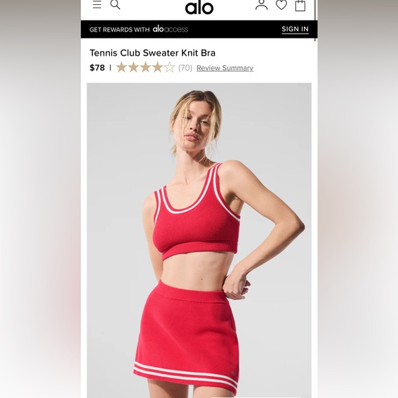 Alo Red Set - Picture 1 of 3